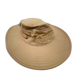 Free Authority Outdoors Wide Brim Bucket‎ Hat Sand Beige Sun Protection S/M NWT